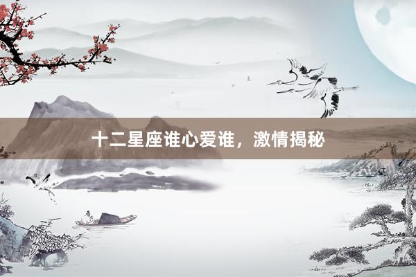 十二星座谁心爱谁，激情揭秘